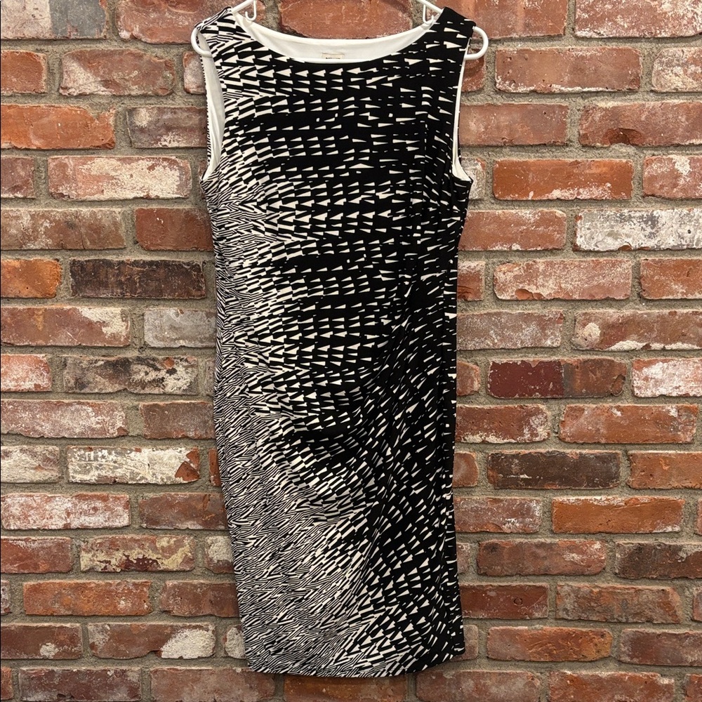 Anne Klein Black and White Midi Dress
